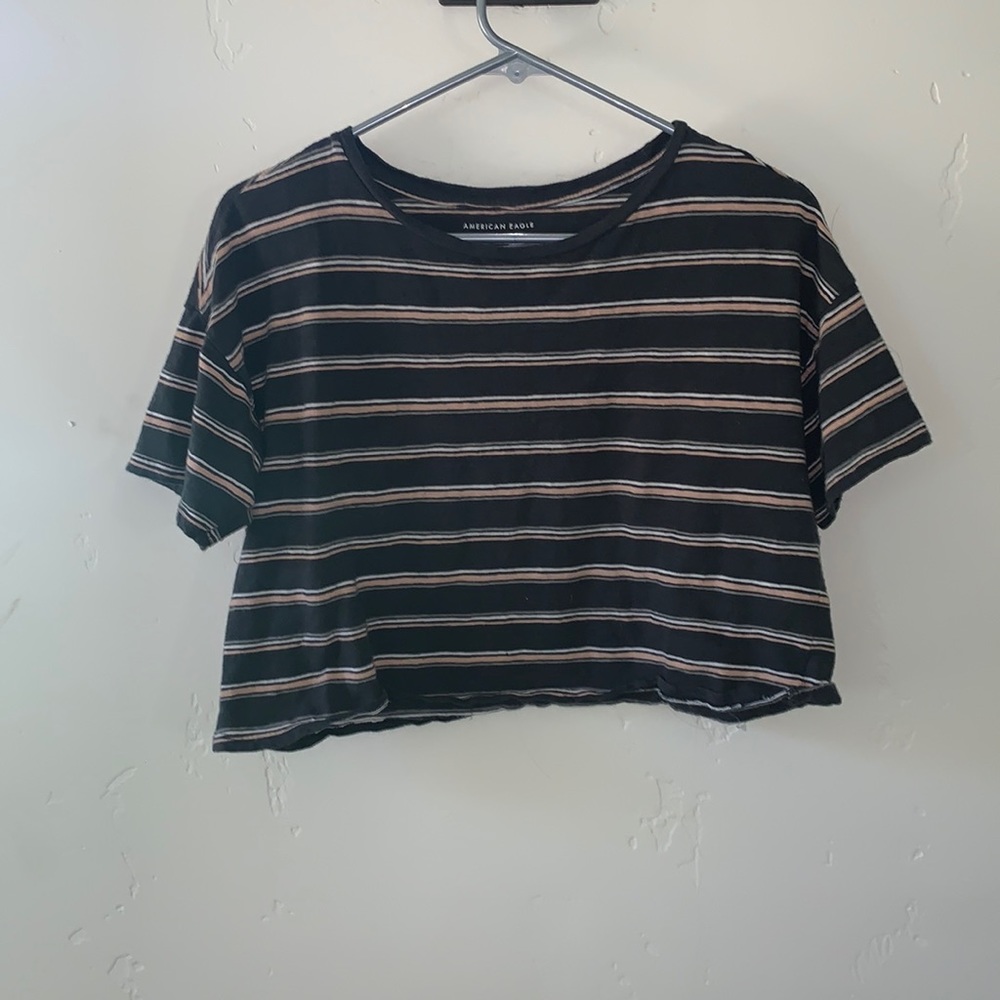 Stripped American Eagle Crop top